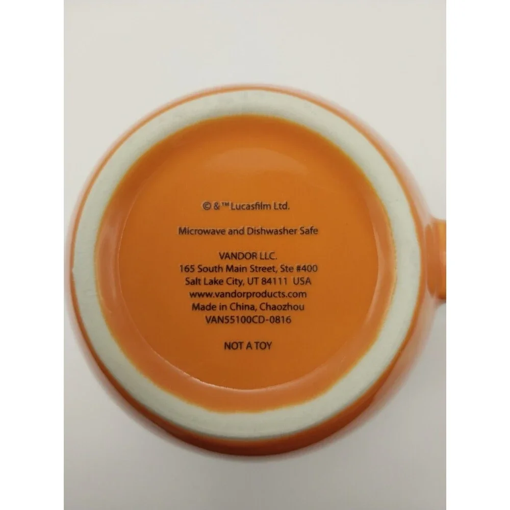 Disney BB-8 Mug Astromech Droid Star Wars Force Awakens Oval Orange Large 18oz X